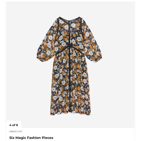 Sandro Renol  Floral Sheer Midi Dress - Picture 2 of 14